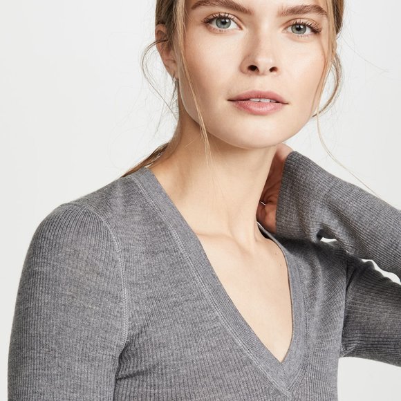 Alexander Wang alexanderwang.t Wash & Go Knit V Ne - Picture 1 of 9